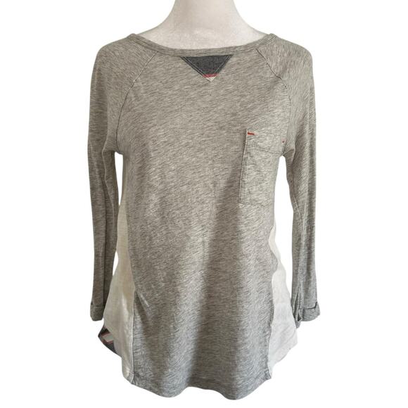 Little Yellow Button Anthropologie light gray top size XS - Picture 1 of 9